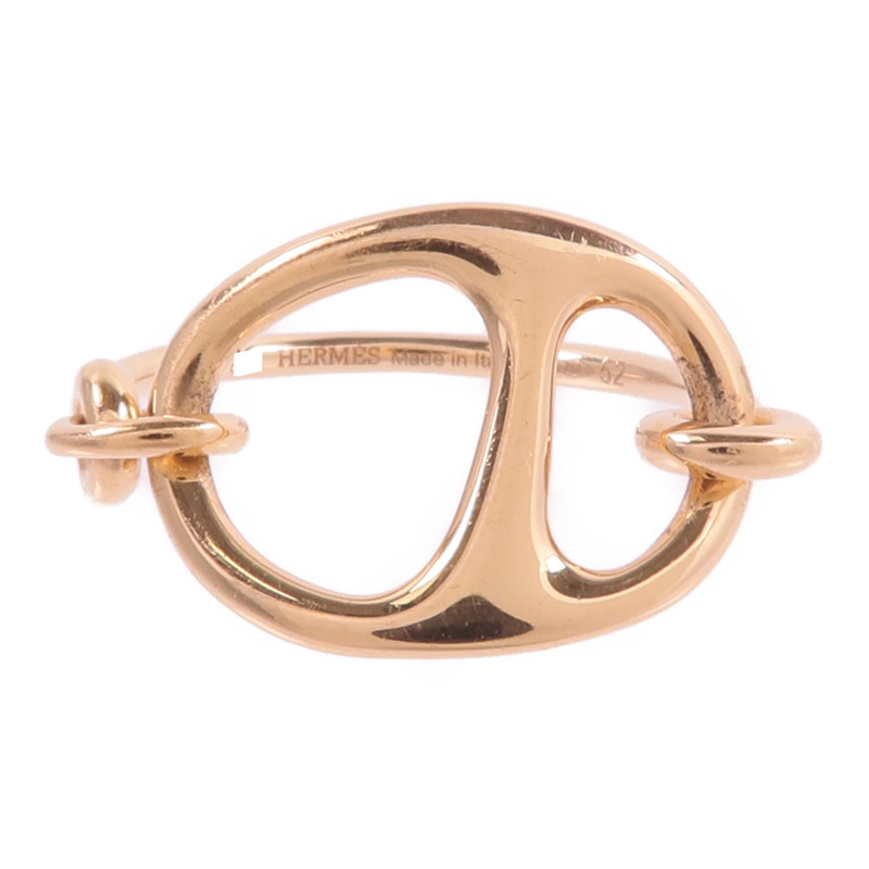 HERMES 18K玫瑰金Chaine d'ancre Punk Ring戒指-1