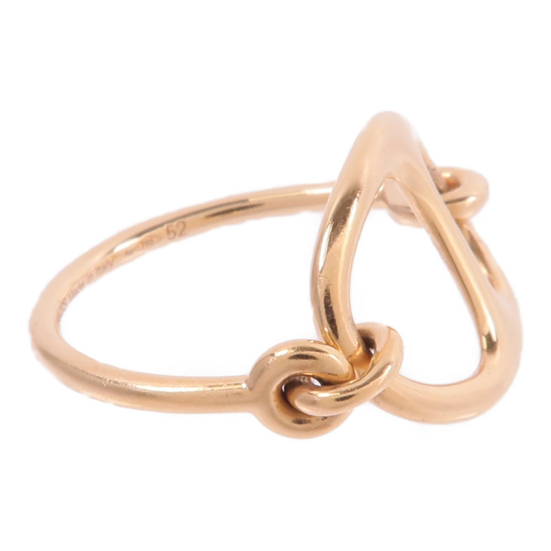 HERMES 18K玫瑰金Chaine d'ancre Punk Ring戒指-3