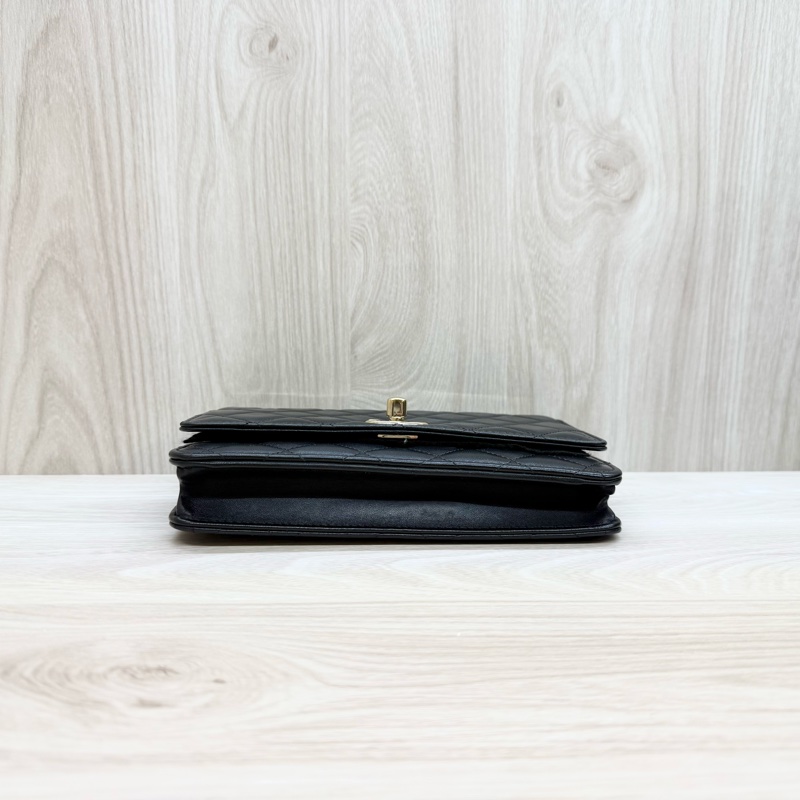 CHANEL黑羊皮Trendy CCWOC鏈包-5