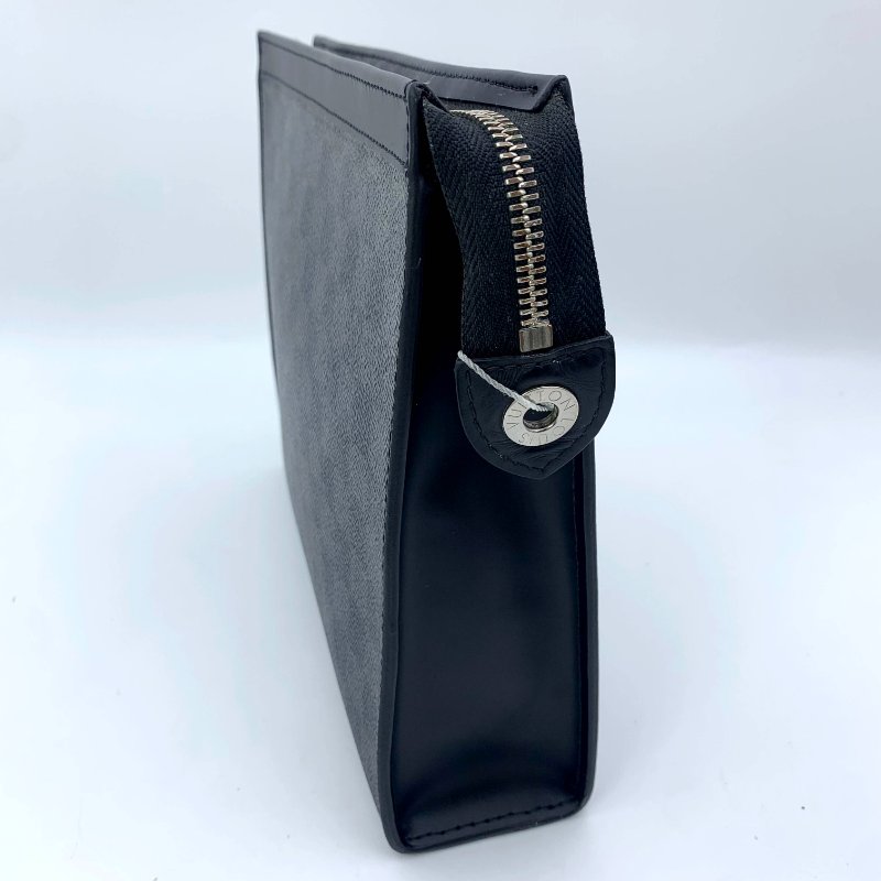 Louis Vuitton 官網同款經典黑棋盤手拿包、路易威登、LV、商務包、逛街包、洗漱包、真品、正品、現貨、免運-2