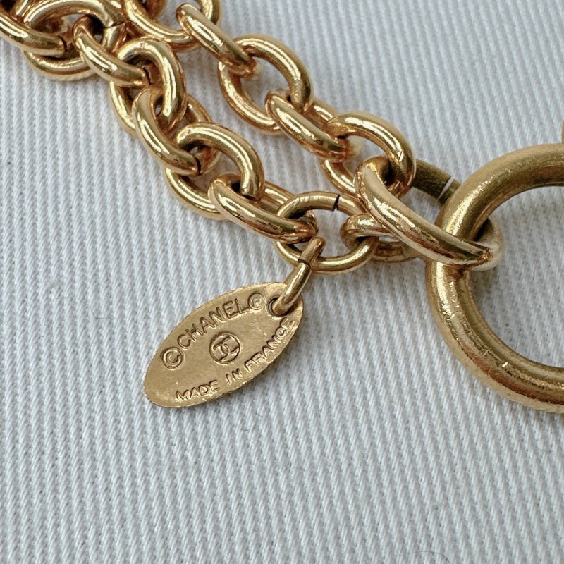 CHANEL 金色老香旭日項鍊-3