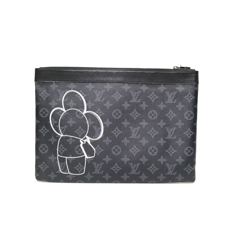 LOUIS VUITTON 黑色PVC2018薇薇安手拿包-2