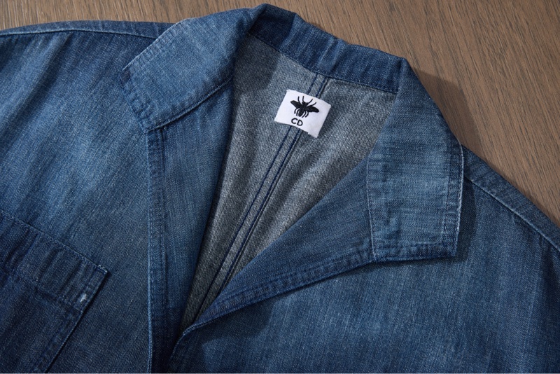 DIOR 深藍牛仔西裝領馬甲-5