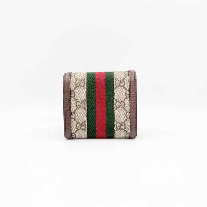 GUCCI - gg老花拼綠紅綠ophidia下蓋短夾-2