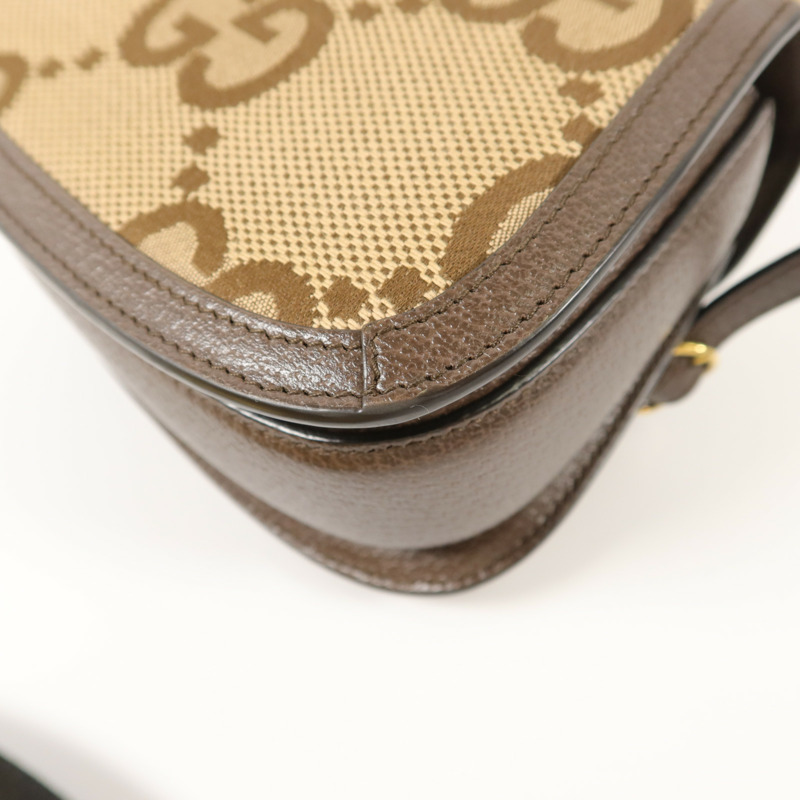 GUCCI 帆布Bamboo 1947手挽肩背兩用袋-13