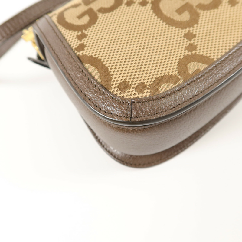 GUCCI 帆布Bamboo 1947手挽肩背兩用袋-14