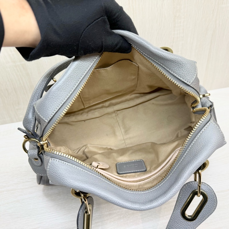 CHLOE淺灰色牛皮PARATY手提肩背包-6
