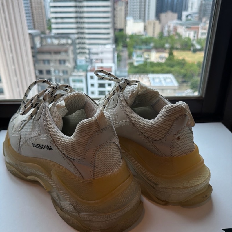 Balenciaga巴黎世家 Triple S Clear Sole 白色氣墊鞋 42-6
