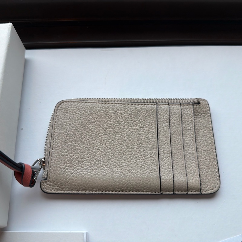 LOEWE Coin cardholder 零錢 卡夾 C660Z40X07 焦糖拚沙色拉鍊卡夾 原廠盒子-7