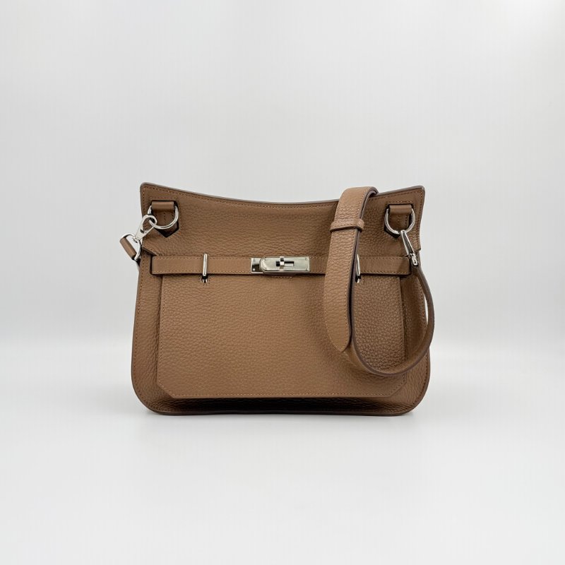 HERMES - 3G栗棕色銀釦T/C Jypsière - 28CM-2
