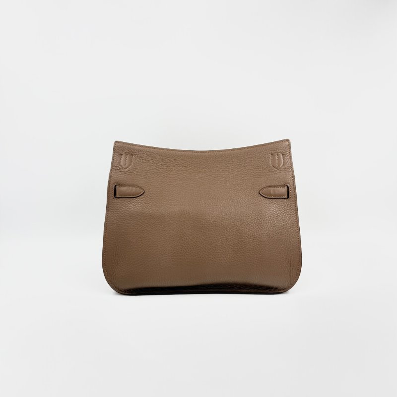 HERMES - 3G栗棕色銀釦T/C Jypsière - 28CM-3