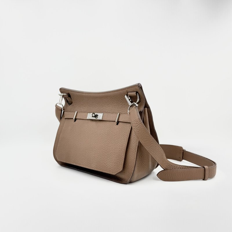 HERMES - 3G栗棕色銀釦T/C Jypsière - 28CM-6