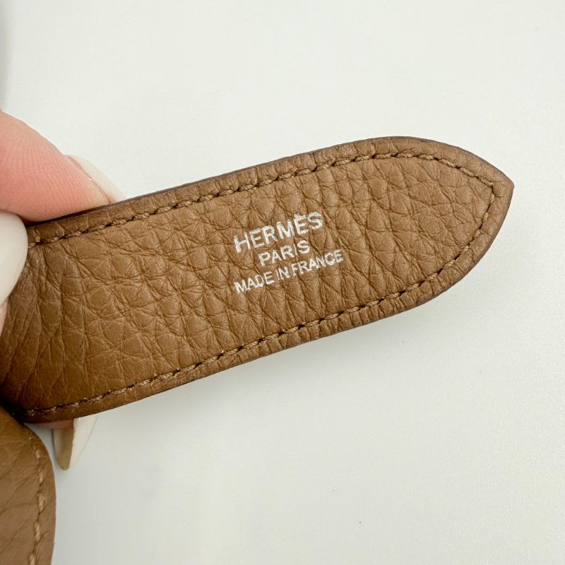 HERMES - 3G栗棕色銀釦T/C Jypsière - 28CM-9