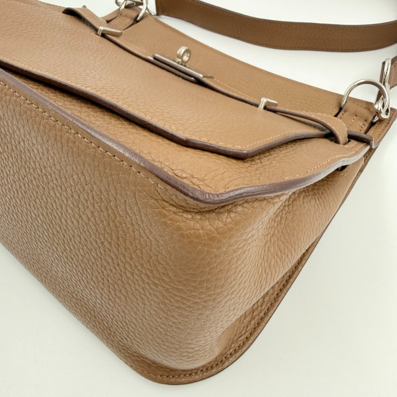 HERMES - 3G栗棕色銀釦T/C Jypsière - 28CM-13