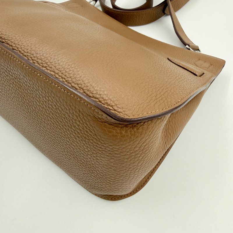 HERMES - 3G栗棕色銀釦T/C Jypsière - 28CM-14
