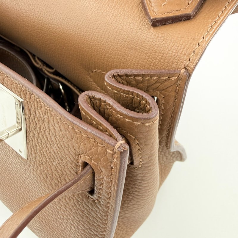 HERMES - 3G栗棕色銀釦T/C Jypsière - 28CM-19