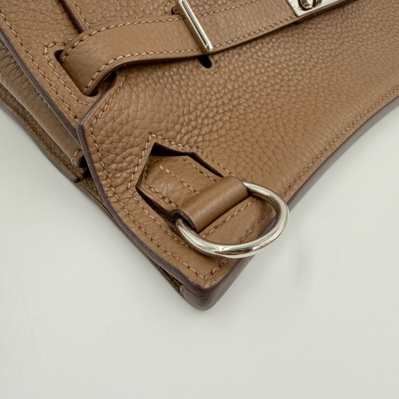 HERMES - 3G栗棕色銀釦T/C Jypsière - 28CM-23
