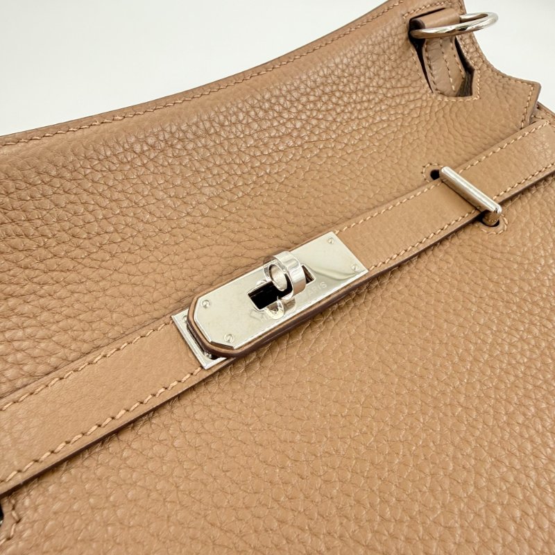 HERMES - 3G栗棕色銀釦T/C Jypsière - 28CM-25