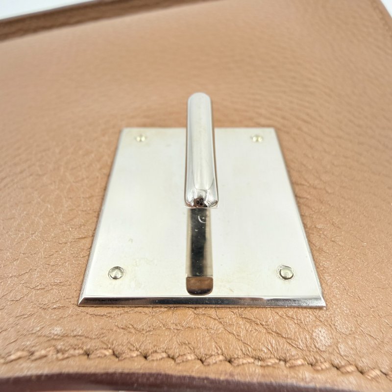 HERMES - 3G栗棕色銀釦T/C Jypsière - 28CM-28