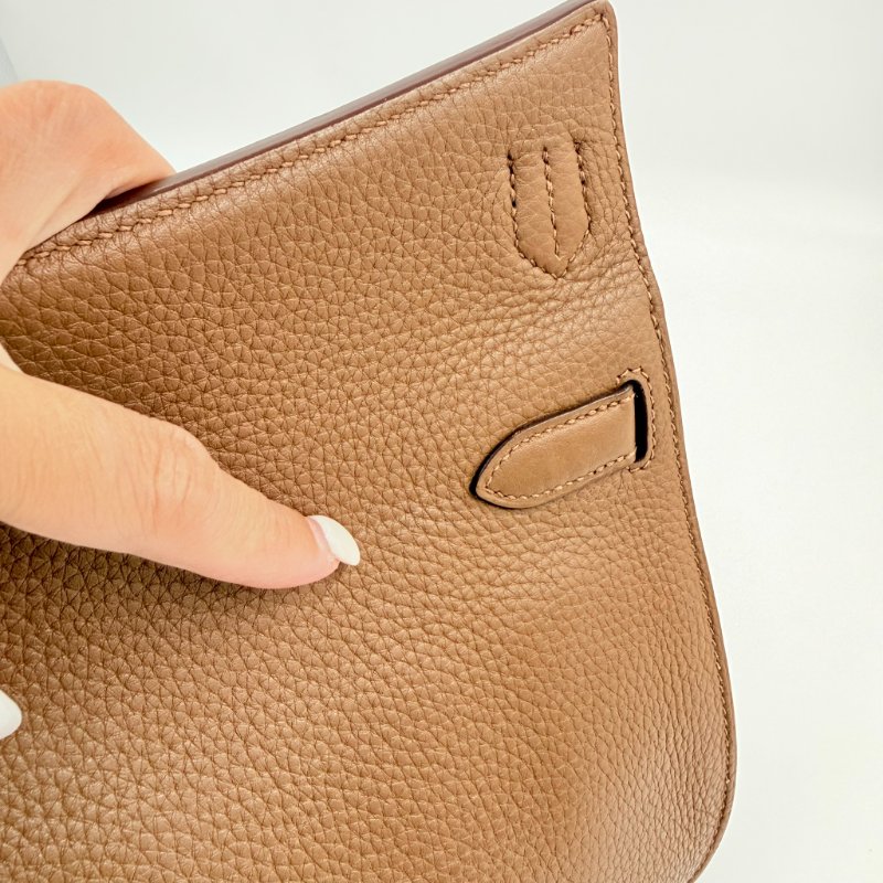 HERMES - 3G栗棕色銀釦T/C Jypsière - 28CM-42