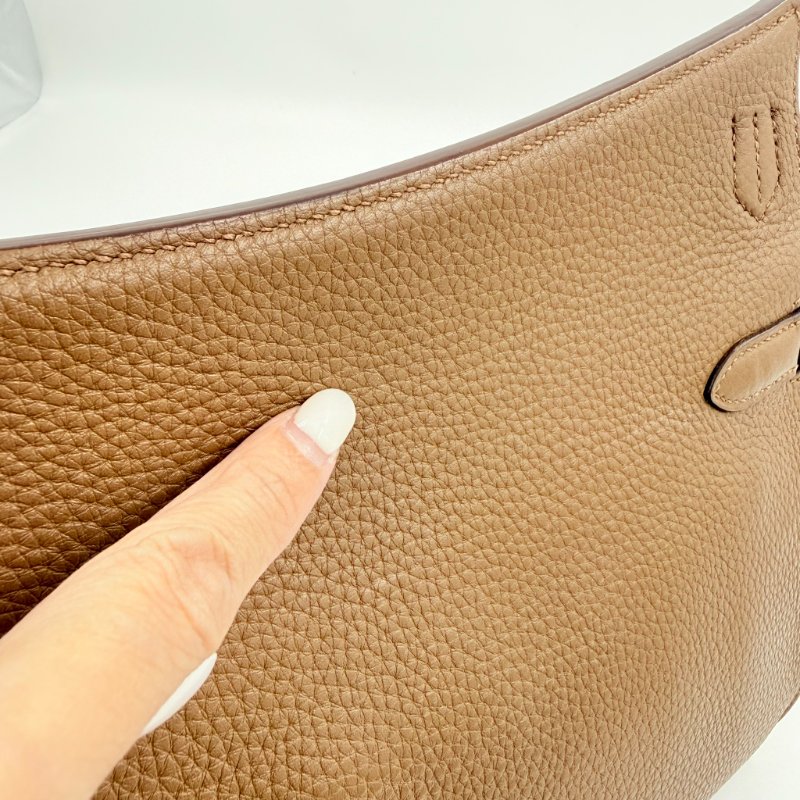 HERMES - 3G栗棕色銀釦T/C Jypsière - 28CM-43