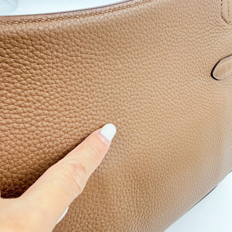 HERMES - 3G栗棕色銀釦T/C Jypsière - 28CM-44