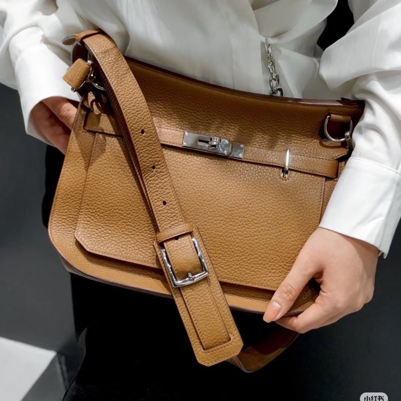 HERMES - 3G栗棕色銀釦T/C Jypsière - 28CM-1