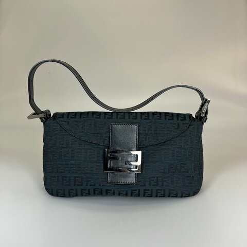 FENDI  VINTAGE款帆布老花法棍包