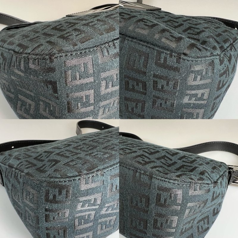 FENDI  VINTAGE款帆布老花法棍包-14
