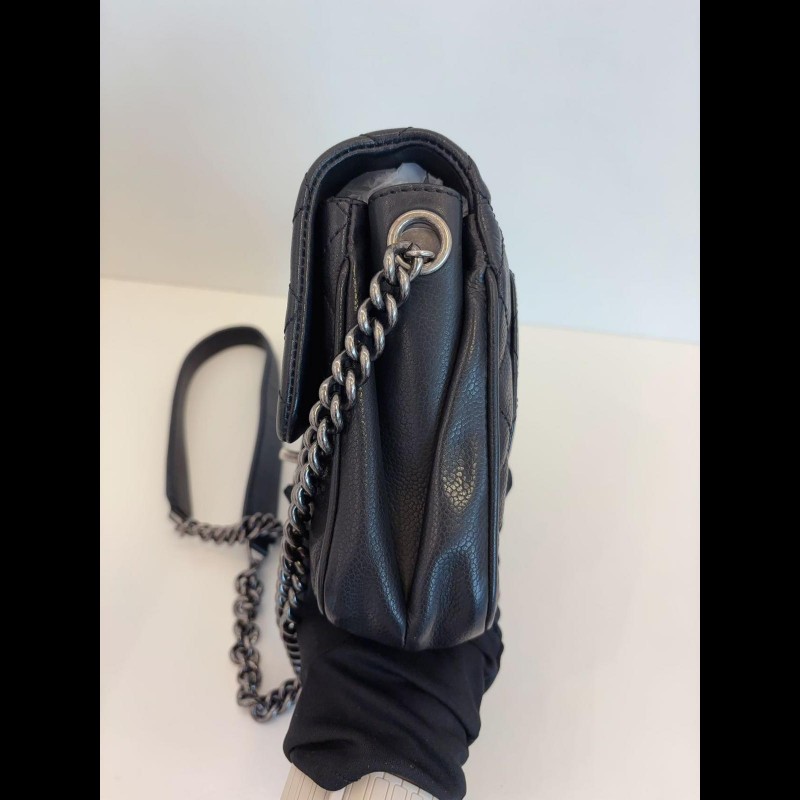 Chanel mini square 
黑銀荔枝牛皮-4