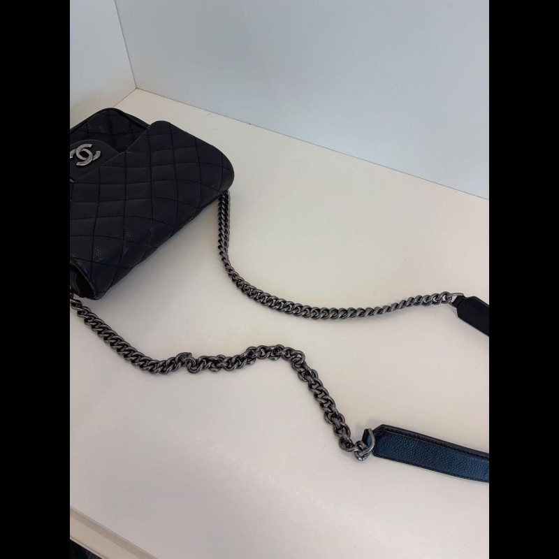 Chanel mini square 
黑銀荔枝牛皮-9