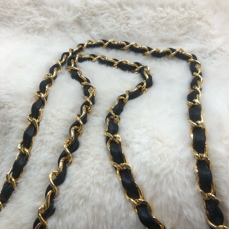 Chanel 貝嫂黑金 羊皮33cm  XC453-6