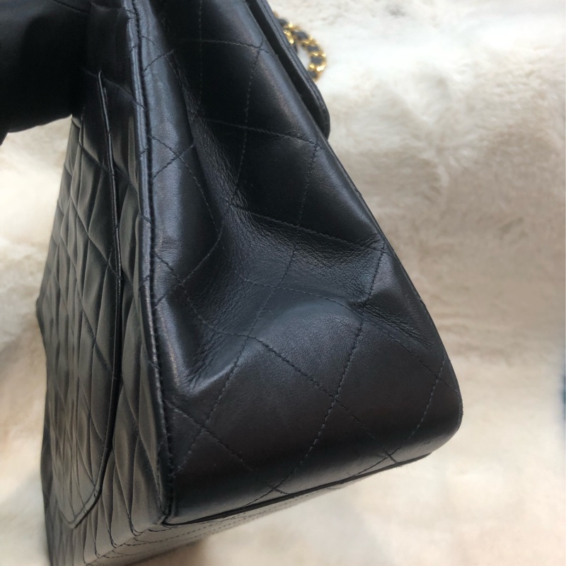 Chanel 貝嫂黑金 羊皮33cm  XC453-7