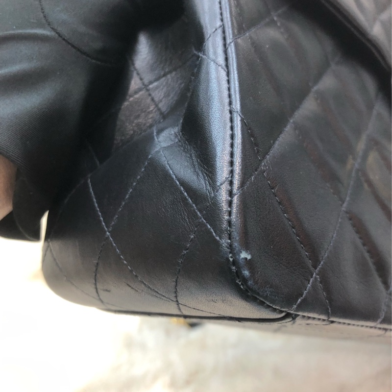 Chanel 貝嫂黑金 羊皮33cm  XC453-9