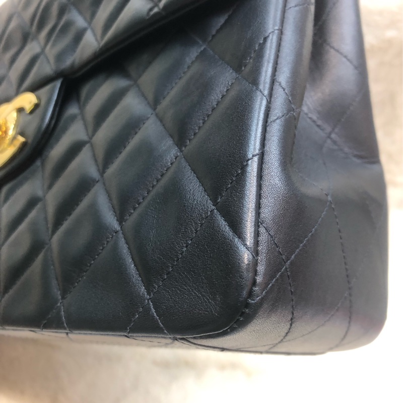 Chanel 貝嫂黑金 羊皮33cm  XC453-10