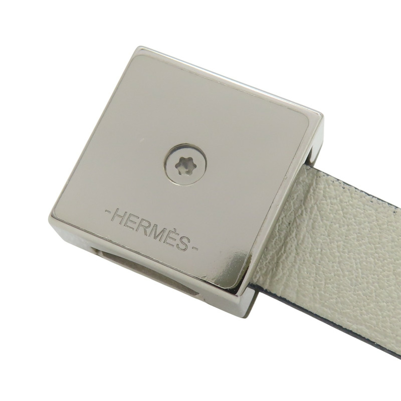 藍色牛皮 銀色鍍金 Medor Infini Double Tour 手環 C刻【HERMES 愛馬仕】-4