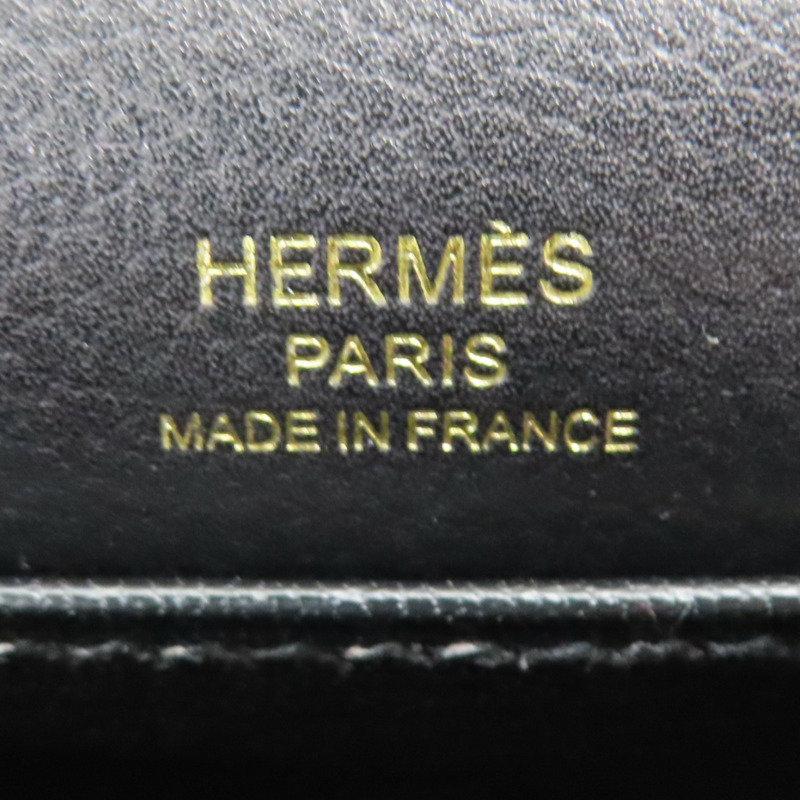 黑色 Evergrain牛皮 Roulis 肩背包 A刻 金釦【HERMES 愛馬仕】-6