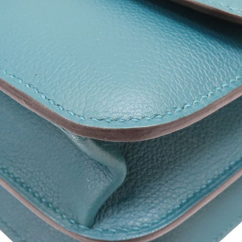 深綠色 Evercolor牛革 HERMES 2002 肩背包 Y刻【HERMES 愛馬仕】-10