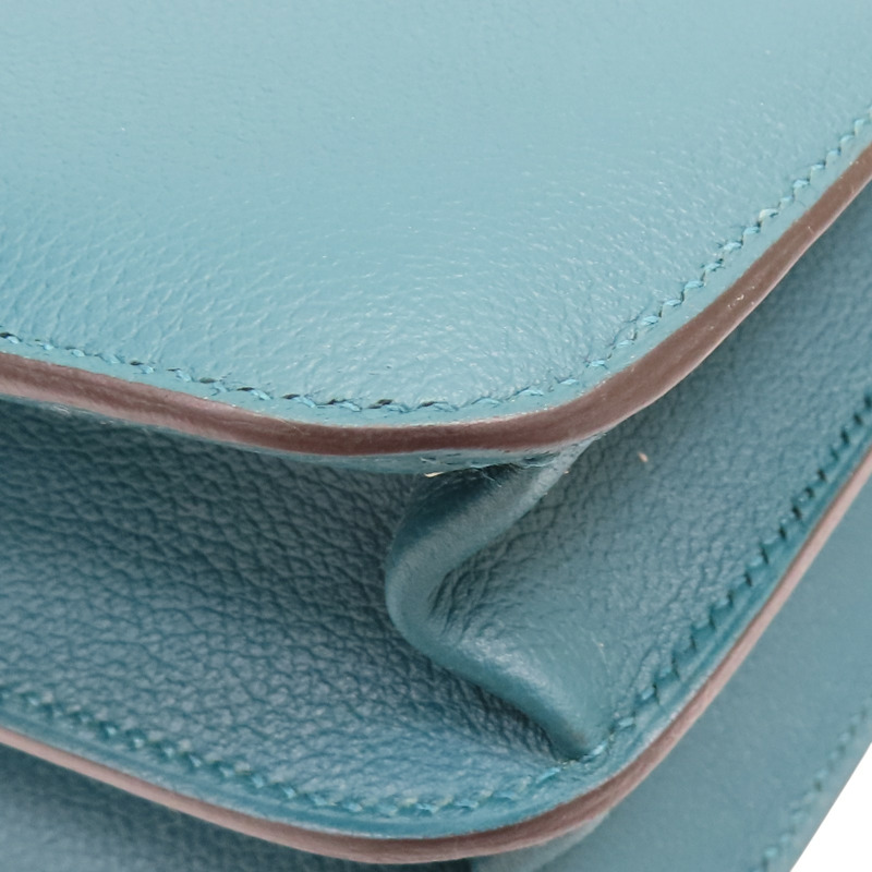 深綠色 Evercolor牛革 HERMES 2002 肩背包 Y刻【HERMES 愛馬仕】-11
