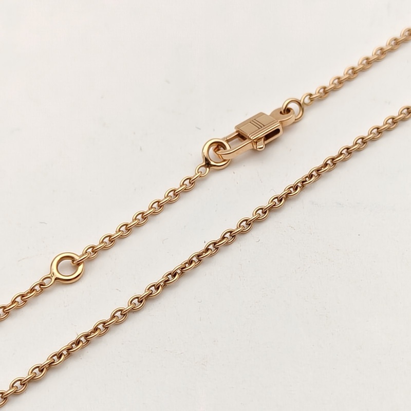 HERMES AmulettesConstance康康項鏈滿鑽新扣18K玫瑰金/鑽石-3