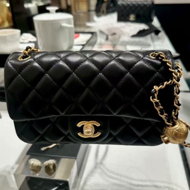 #全新全配🈶購證 #全網最低🔥 香奈兒黑金金球Cf大mini 20cm-2