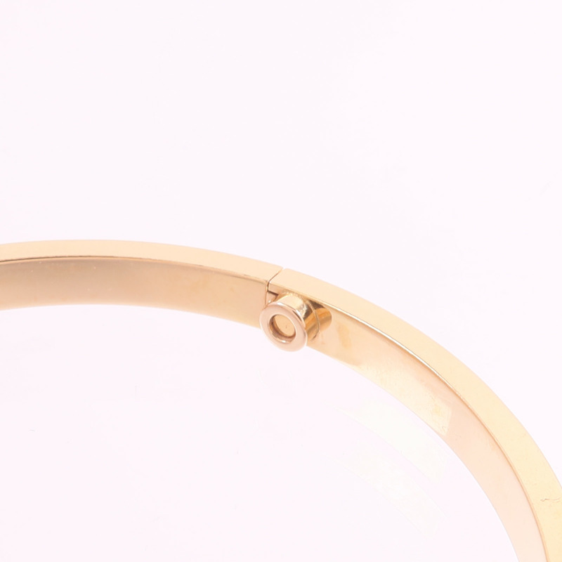CARTIER 18K玫瑰金Love Bracelet鑽石手鐲-5