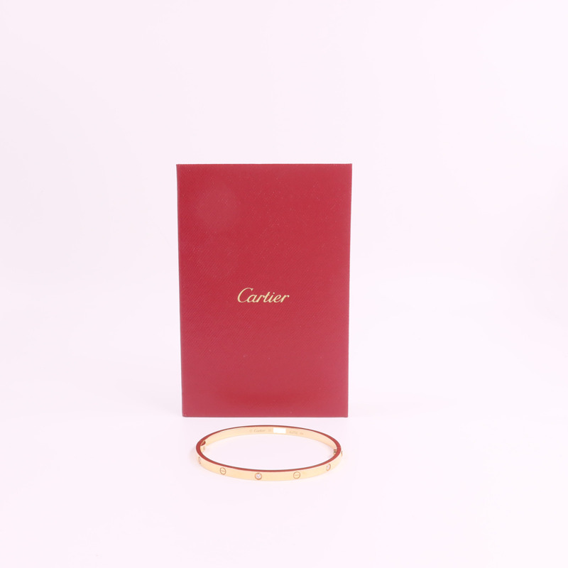 CARTIER 18K玫瑰金Love Bracelet鑽石手鐲-8