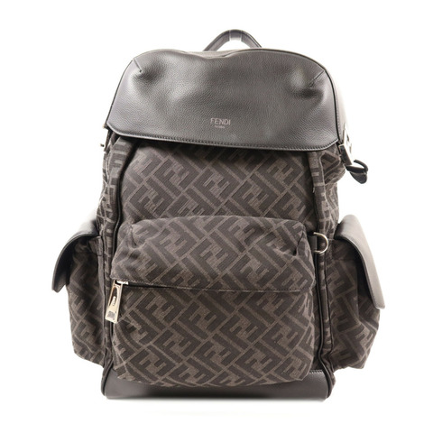FENDI 【激減優惠】帆布Backpack銀扣背包