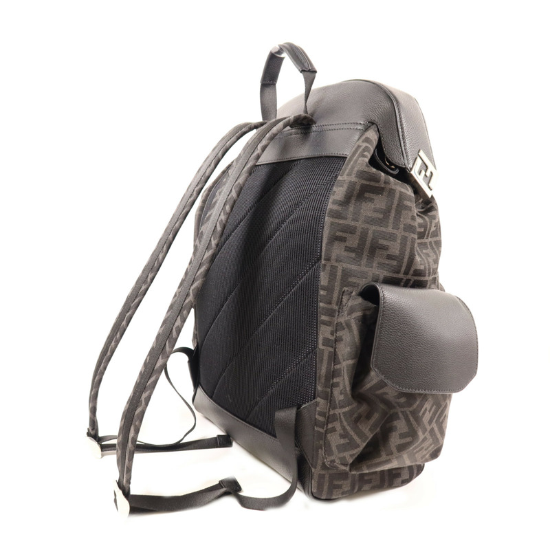 FENDI 【激減優惠】帆布Backpack銀扣背包-7