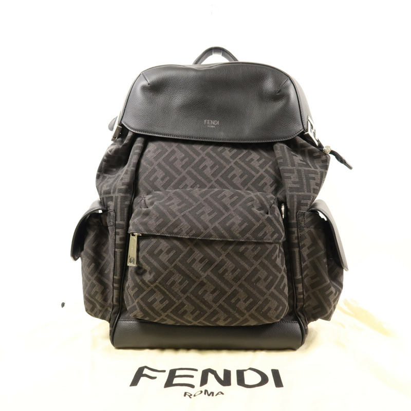 FENDI 【激減優惠】帆布Backpack銀扣背包-8