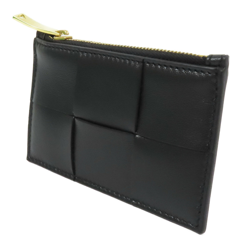 BOTTEGA VENETA 【激減優惠】羊皮皮革Cassette Zipped Card Case金扣卡片套-1