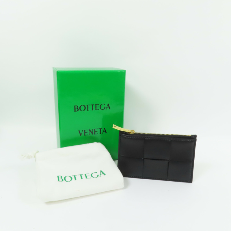 BOTTEGA VENETA 【激減優惠】羊皮皮革Cassette Zipped Card Case金扣卡片套-9