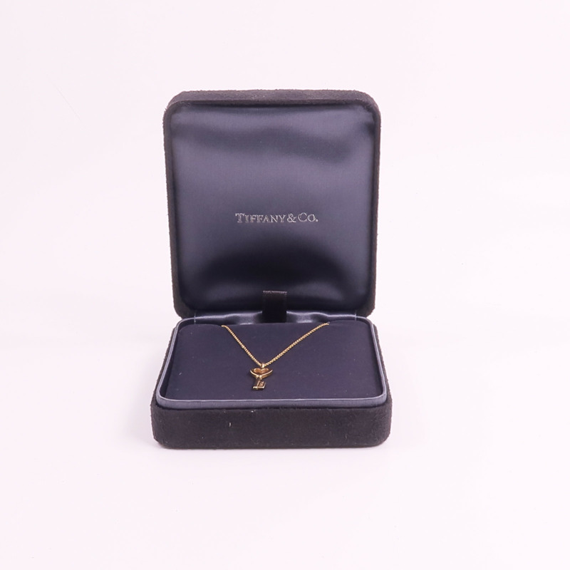 TIFFANY＆CO 18K玫瑰金Heart Key Pendant項鍊-8