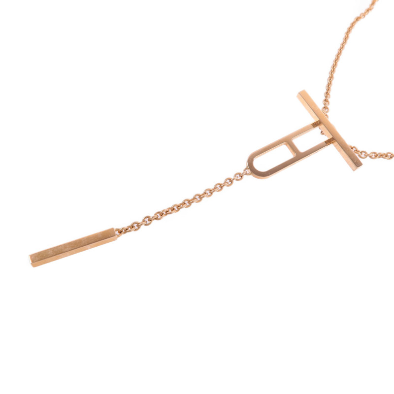 HERMES 18K玫瑰金Chaine d'ancre Necklace項鍊-2